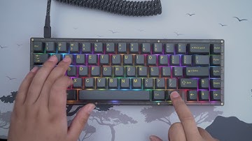 KBDfans KBD67lite mechanical keyboard typing sound test