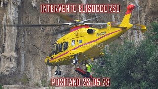 Intervento Elisoccorso CNSAS - Positano 23 maggio 2023