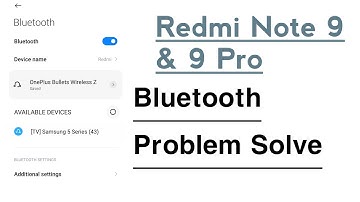Redmi Note 9, 9 Pro Bluetooth Not Working Problem Solve | Bluetooth Kaise Thik Kare Redmi Note 9 Me