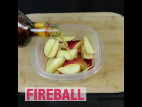 Fireball Apple Slices - YouTube