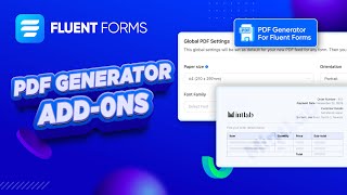 How to Convert Form Submissions into PDF Documents | Fluent Forms