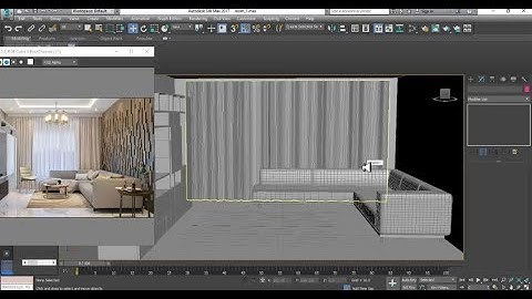 3DsMax Tutorials, Tutorial on 3D Modeling, Texturing & Lighting a Drawing Hall in 3dsmax  Part 2