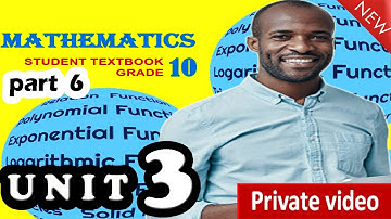 3.2 THE EXPONENTIAL FUNCTIONS and THEIR GRAPHS  ||  GRADE 10 Math Unit 3 Part 5  ||  Ethiopian New