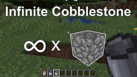 Cobblestone Generator in Minecraft, COBBLESTONE FARM ( Simple & Easy)