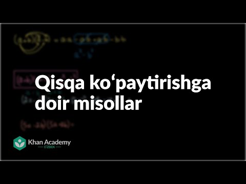 Video: Algebraik ifodalarga qanday misollar keltiriladi?