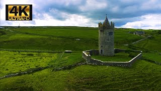 Ireland Drone Fly By | Relax, Study, Meditate for 3 HOURS | 4K