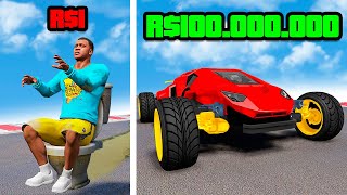 R$1 PARA CARRO DE R$100.000.000 NO GTA 5!!!