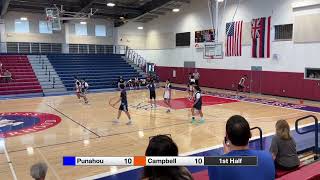 JV Basketball Campbell vs Punahou