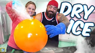 GIANT BALLOON Inflated WITH DRY ICE! Fun DIY Science Experiment