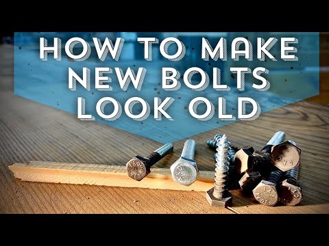 How to make new bolts look old/ easily age metal/ DIY metal projects