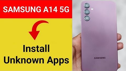 How to install unknown apps, Samsung Galaxy A14 5G me install APK, third party app install kaise kar