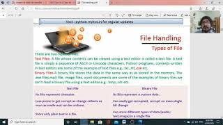 File Handling  Part-1