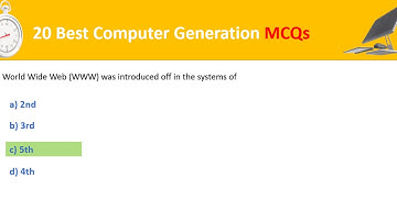 Difficult Computer Generations MCQs Set 1 | Any competitive exam preparation