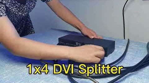 1x4 DVI Splitter with EDID
