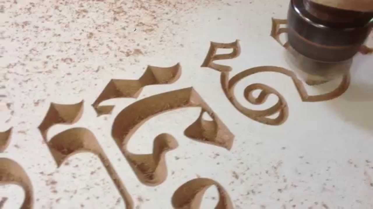 cnc router 6090 engraving khmer letter with v bit knife youtube