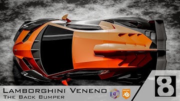Blender car modelling... Lamborghini Veneno tutorial. (Part 8. The Back Bumper)