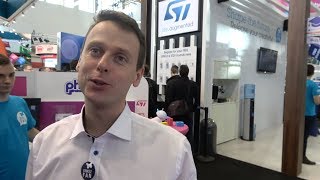 ST booth tour: STM32WB, STM32C2C, ST25DVW, startups, students at Embedded World 2018