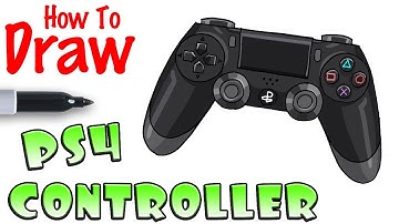 How to Draw the PlayStation 4 Controller