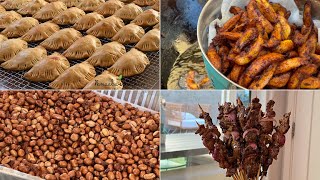 ASMR Prep & Cook PARTY OF 60 Kelewele - Spice Fried Plantains & Peanuts, Meat Pies, Suya Kebabs