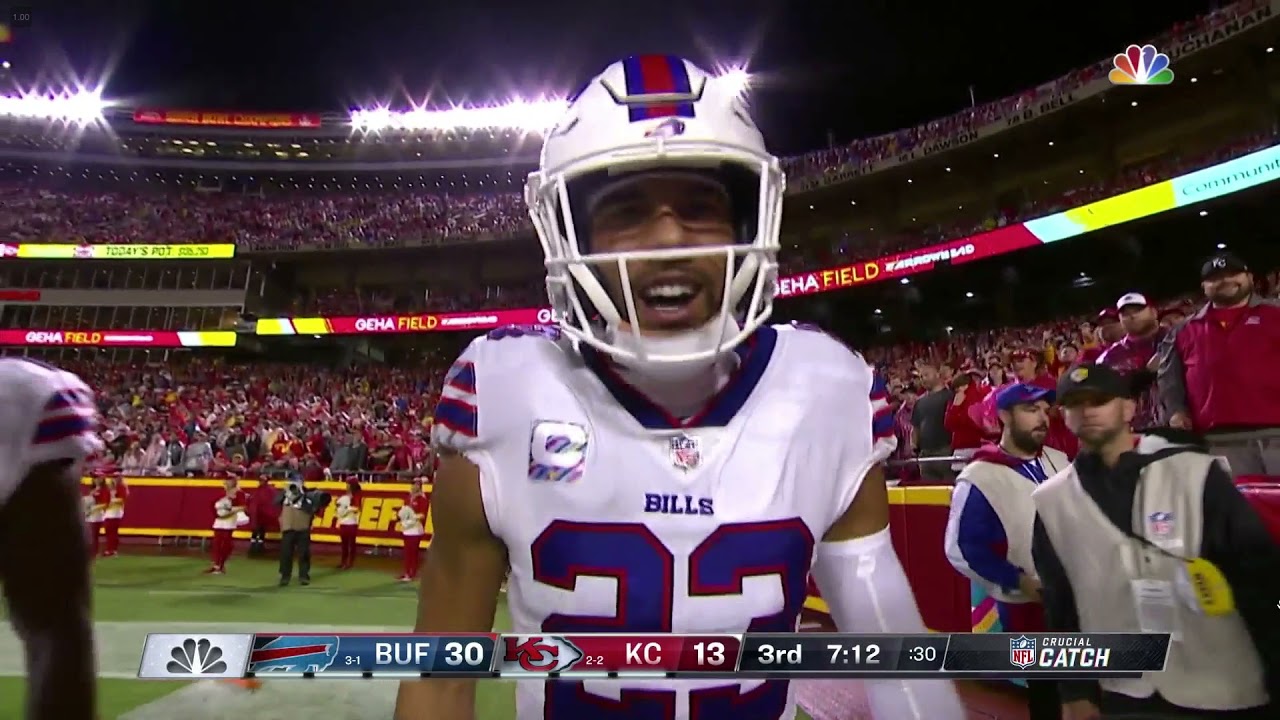 Micah Hyde PICK SIX TD - Bills vs. Chiefs, 10/10/21