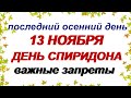 ДЕНЬ СПИРИДОНА.13 ноября. СУДЬБОНОСНЫЕ приметы