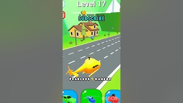 Shapes and shifting 👀 Stunt game 😎 level 17🔥android ⚡ ios #shapeshifting #gameplay #shorts