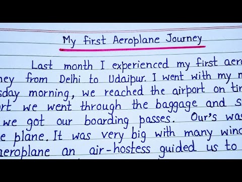 my first travel by plane essay