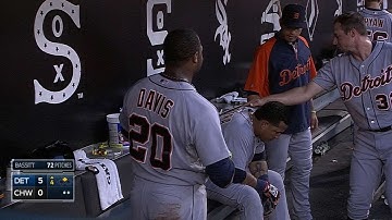 DET@CWS: Miggy exits early with an apparent injury