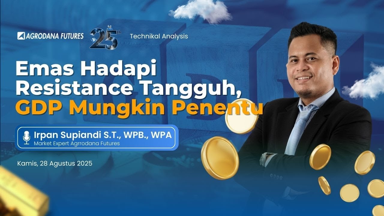 Emas Hadapi Resistance Tangguh, GDP Mungkin Penentu-Teknikal Analysis 28 Agustus 2025