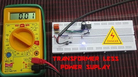 MAKE A SIMPLE TRANSFORMER LESS POWER  SUPPLY 12V , 5V