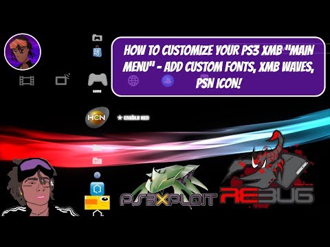 How To Customize Your PS3 XMB “Main Menu” - Add Custom Fonts, XMB Waves, PSN Color Ball!! (CFW/HEN)