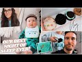 VLOG // OUR BEST NIGHT OF SLEEP EVER!🎉 sleep training update + Cole's first St. Patty's Day!🍀