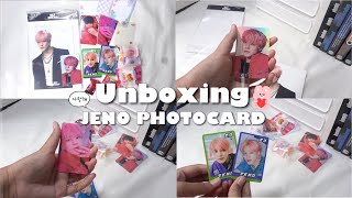 ⟡unbox 40！🥣 แกะการ์ดเจโน่ 4 ใบ💌 glitch mode hologram jeno • jeno ฮู้ดแดง •trading card a ver 🛒