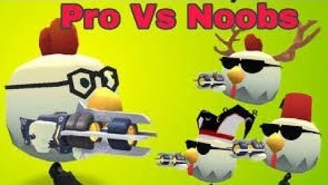 noob vs pro vs hacker chicken gun