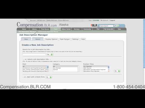 Compensation.BLR.COM - Job Description Manager