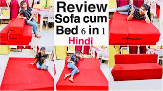 Foldable and Washable Sofa Cum Bed Review | 6 in 1 Affordable Sofa