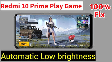 Redmi 10 Prime Automatic Low Brightness Problem | Redmi 10 Prime BGMI Low Brightness Problem fix