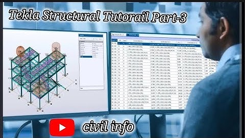 Tekla structural tutorial |Tekla structural designer tutorial|part-3 #tekla #teklastructures