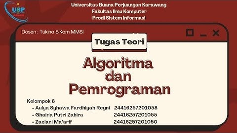 ALGORITMA - PSEUDOCODE MENGURUTKAN BILANGAN | ALGORITMA PEMROGRAMAN | SISTEM INFORMASI|UBP KARAWANG