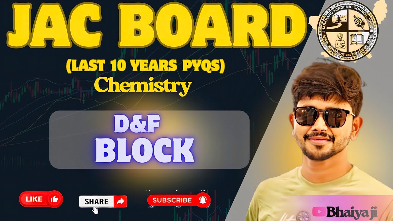 JAC BOARD LAST 10 YEARS PYQS OF D AND F BLOCK (PART-2) || CLASS-12TH ||