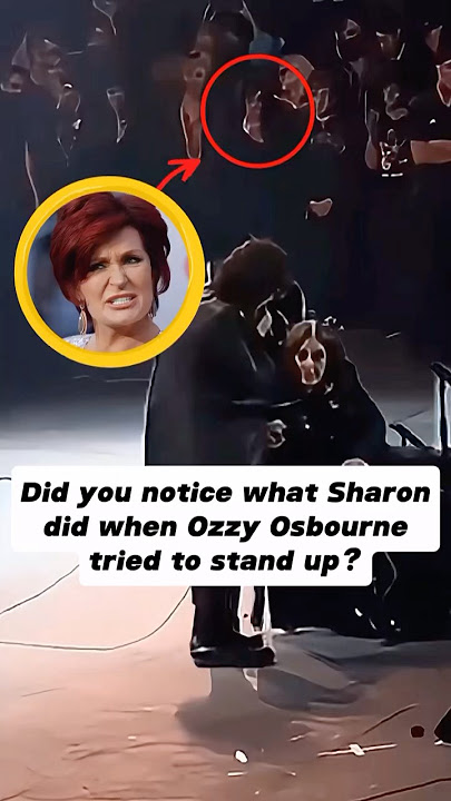 Did you notice what Sharon did when Ozzy Osbourne tried to stand up?#shorts #celebrity #ozzyosbourne
