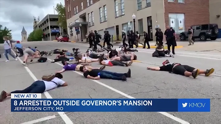 8 arrested after protests near Missouri Governor's Mansion