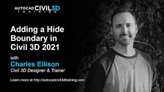 Adding a Hide Boundary in Civil 3D 2018, 2019, 2020, 2021