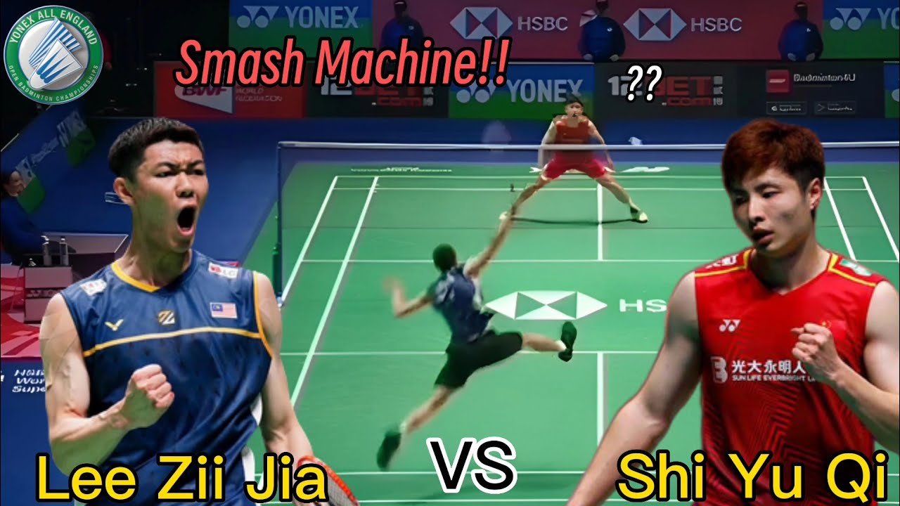 Lee Zii Jia Smash Machine!! Lee Zii Jia vs Shi Yu Qi All England