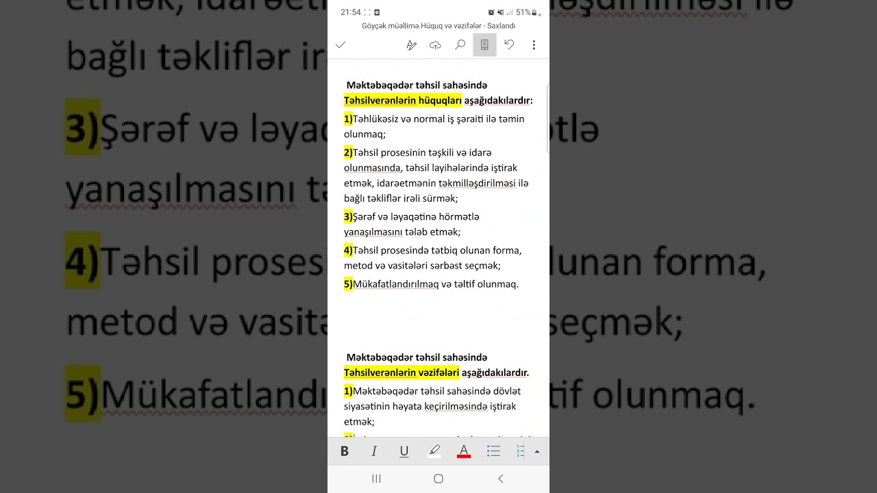 Tərbiyəçinin hüquq və vəzifələri#