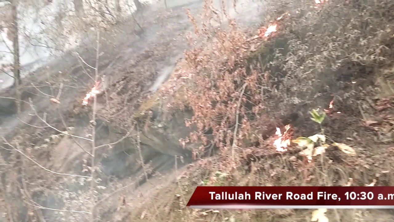 Tallulah River Road Fire YouTube