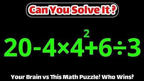 Can you solve this tricky math puzzle? Almost 60% of people get the wrong answer!