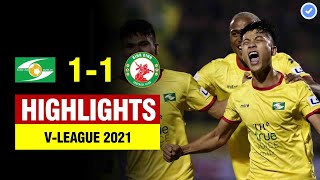 Highlights Sông Lam Nghệ An vs Bình Định | Phan Văn Đức trổ tài gánh team giúp Nghệ An có điểm