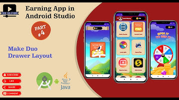 How to Create Earning App in android Studio | Complete  Source Code |  Duo drawer layout  | Part 4