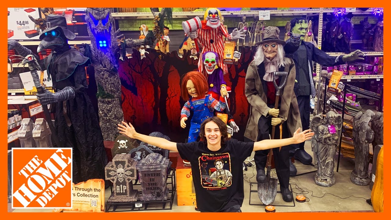 Полное прохождение витрины магазина Home Depot на Хэллоуин 2024 — КОД ОРАНЖЕВЫЙ!